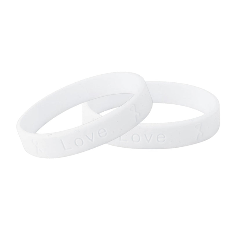 Lung Cancer Silicone Bracelet Wristbands - Fundraising For A Cause