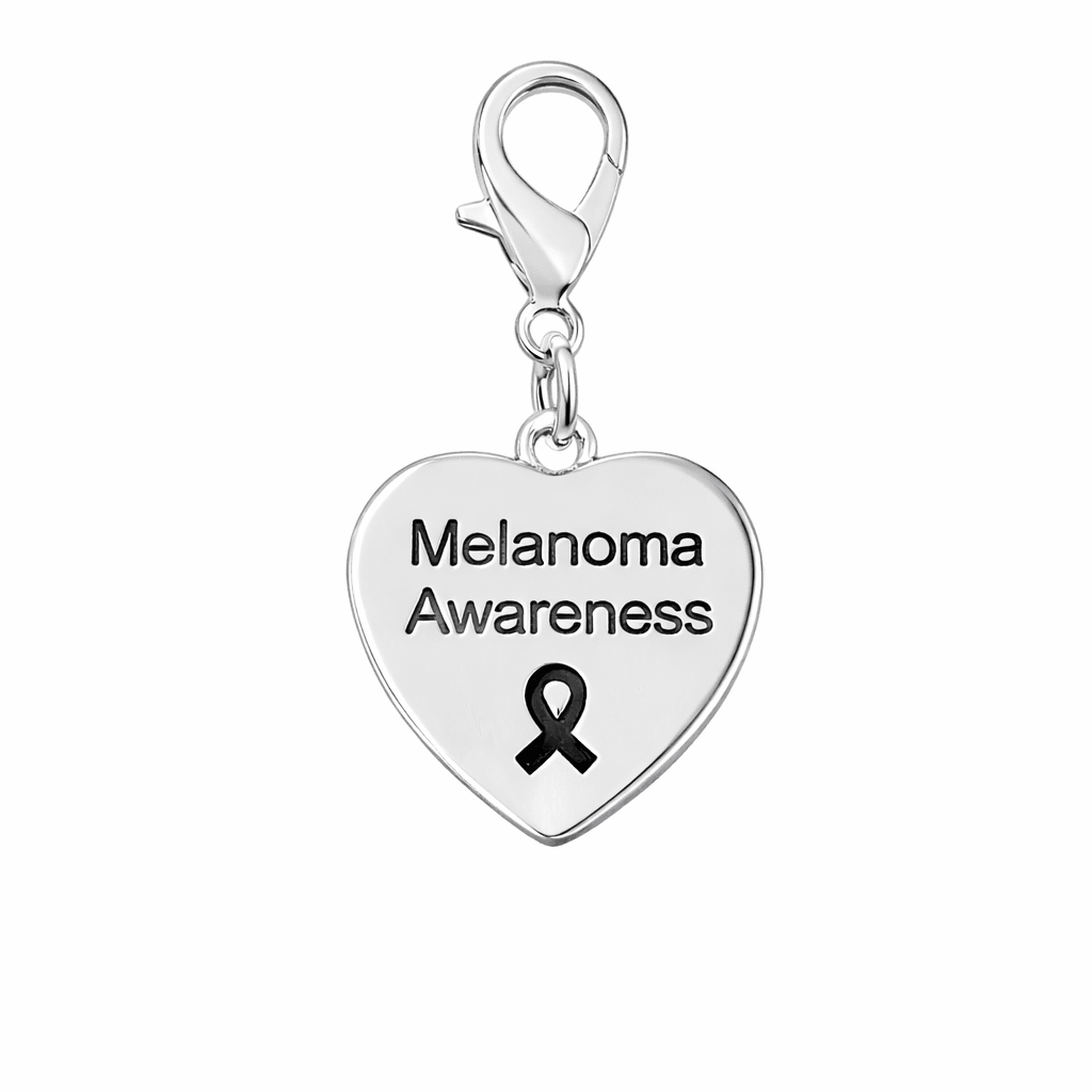 Melanoma Awareness Heart Hanging Charms - Fundraising For A Cause