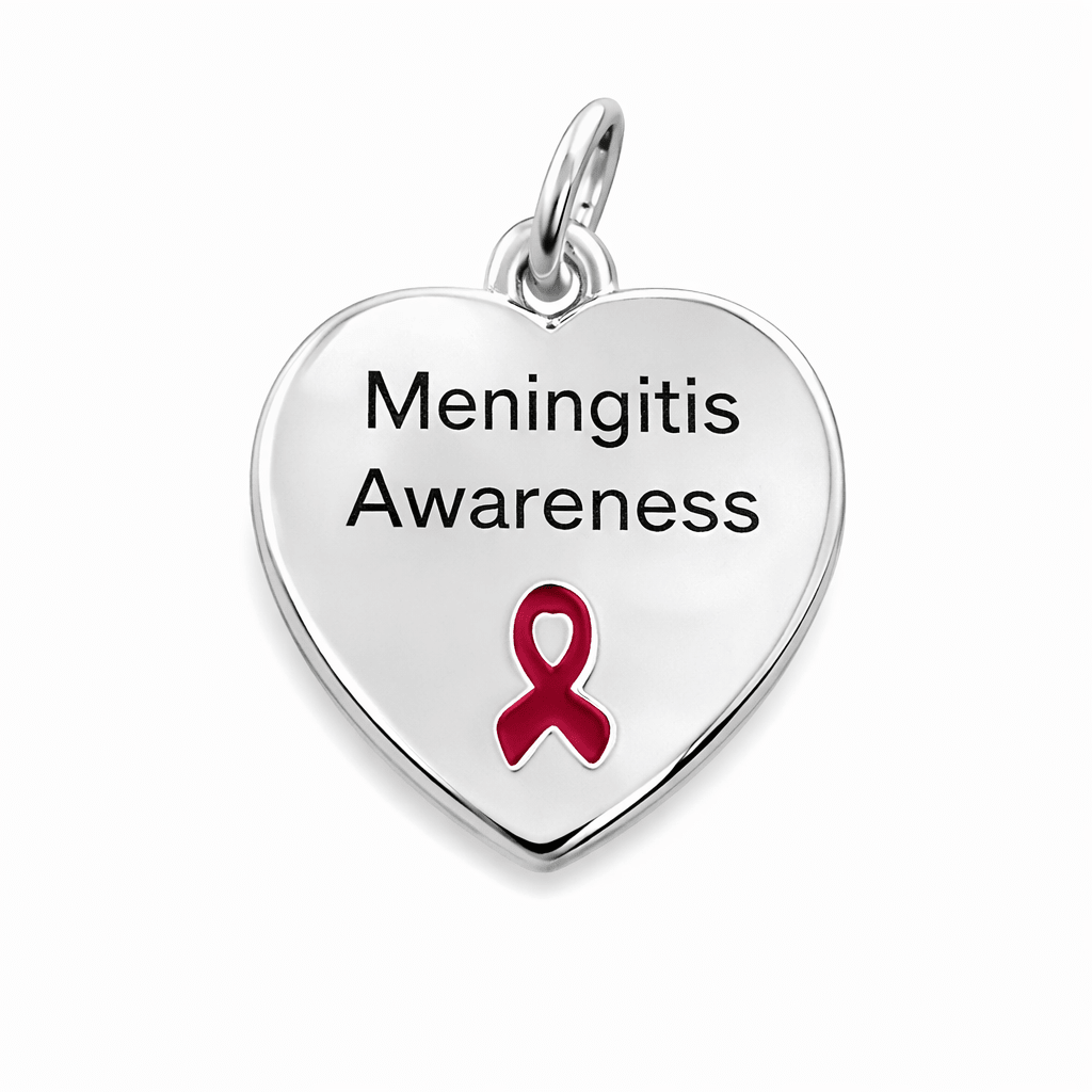 Meningitis Awareness Heart Charms - Fundraising For A Cause