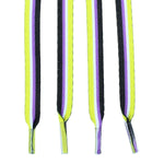 Nonbinary Flag Striped Shoelaces - Fundraising For A Cause