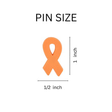 Load image into Gallery viewer, Orange Silicone Ribbon Pins - Fundraising For A Cause