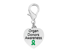 Load image into Gallery viewer, Organ Donors Awareness Heart Hanging Charms - Fundraising For A Cause