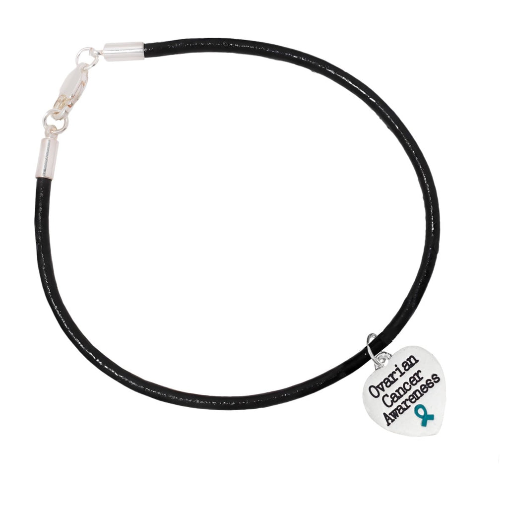 Ovarian Cancer Awareness Black Cord Bracelets - Fundraising For A Cause