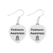 Load image into Gallery viewer, Pairs Parkinson&#39;s Awareness Heart Earrings - Fundraising For A Cause