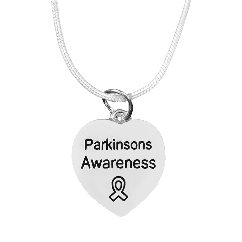 Parkinson's Disease Awareness Heart Necklaces - Fundraising For A Cause