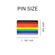 Load image into Gallery viewer, Philadelphia 8 Stripe Pride Rainbow Flag Silicone Pins - Fundraising For A Cause