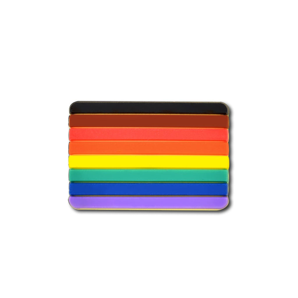 Philadelphia Rainbow Pride Rectangle Flag Pin - Fundraising For A Cause