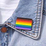 Philadelphia Rainbow Pride Rectangle Flag Pin - Fundraising For A Cause