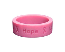 Load image into Gallery viewer, Pink Breast Cancer Awareness Silicone Rings - Fundraising For A Cause