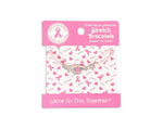 Pink Ribbon Stretch Bracelet Counter Display (12 Cards) - The Awareness Company