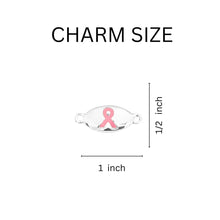 Load image into Gallery viewer, Pink Ribbon Stretch Bracelets - Fundraising For A Cause