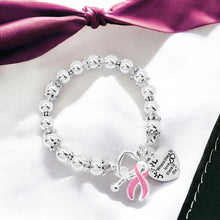 Load image into Gallery viewer, Pink Ribbon Where There Is Love Awareness Bracelets - Fundraising For A Cause