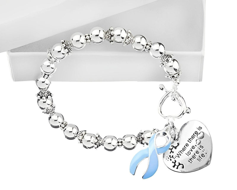 Prostate Cancer Ribbon Charm Bracelets - Fundraising For A Cause