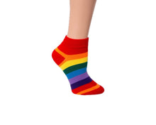 Load image into Gallery viewer, Rainbow Ankle Socks - Fundraising For A Cause