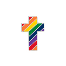 Load image into Gallery viewer, Rainbow Cross Pins - Fundraising For A Cause