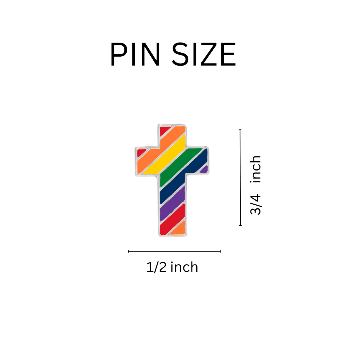 Rainbow Cross Pins - Fundraising For A Cause