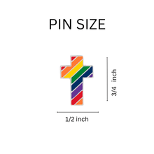 Load image into Gallery viewer, Rainbow Cross Pins - Fundraising For A Cause