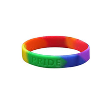 Load image into Gallery viewer, Rainbow Flag Silicone Bracelet - Fundraising For A Cause