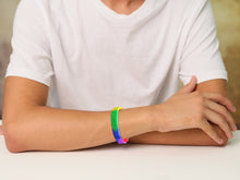 Load image into Gallery viewer, Rainbow Flag Silicone Bracelet - Fundraising For A Cause