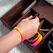 Load image into Gallery viewer, Rainbow PRIDE Silicone Bracelet Wristbands - Fundraising For A Cause