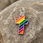 Rainbow Cross Gay Pride Charms - Fundraising For A Cause