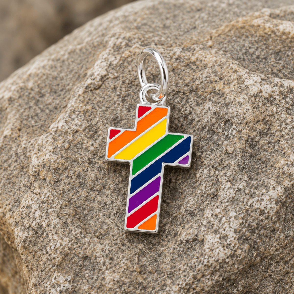 Rainbow Cross Gay Pride Charms - Fundraising For A Cause
