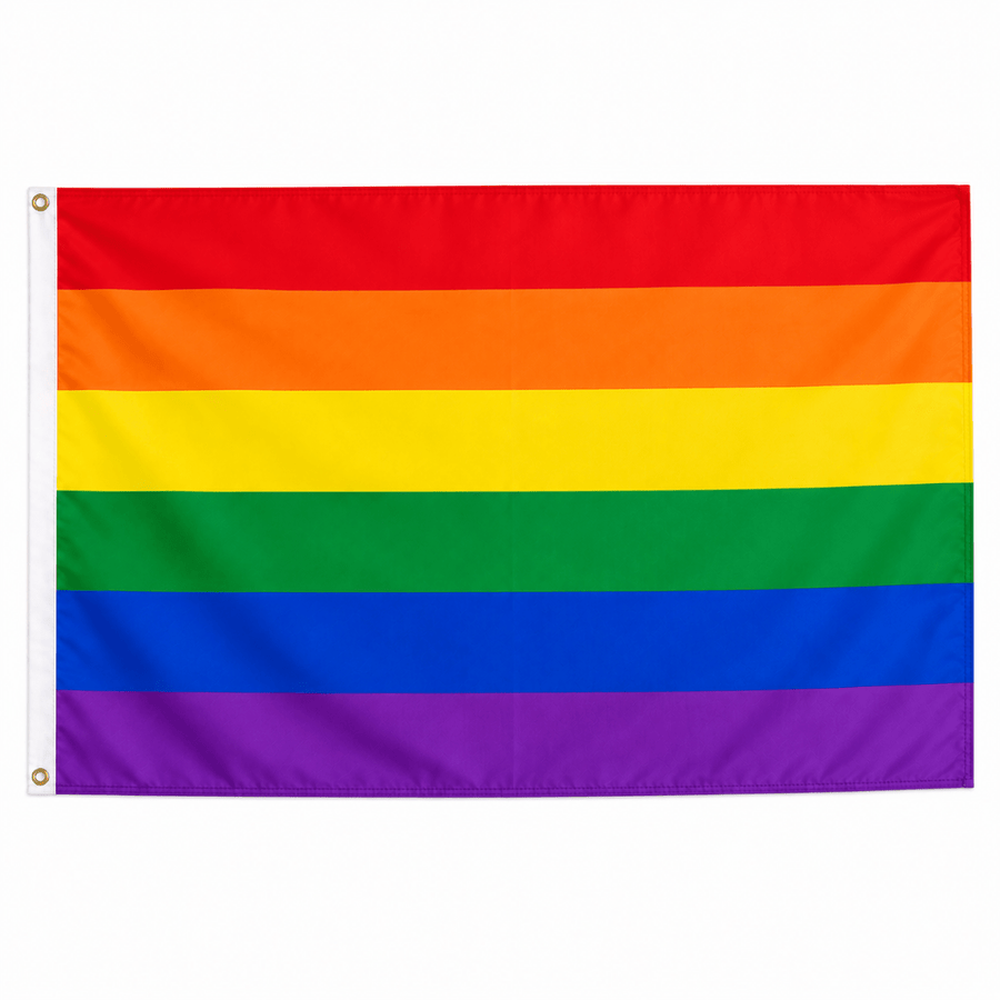 Rainbow 3 Feet by 5 Feet Nylon PRIDE Flag - Fundraising For A Cause