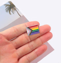 Load image into Gallery viewer, Rectangle Quasar Flag Lapel Pins - Fundraising For A Cause