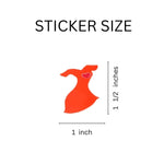 Red Dress Heart Awareness Stickers (250 Stickers) - Fundraising For A Cause