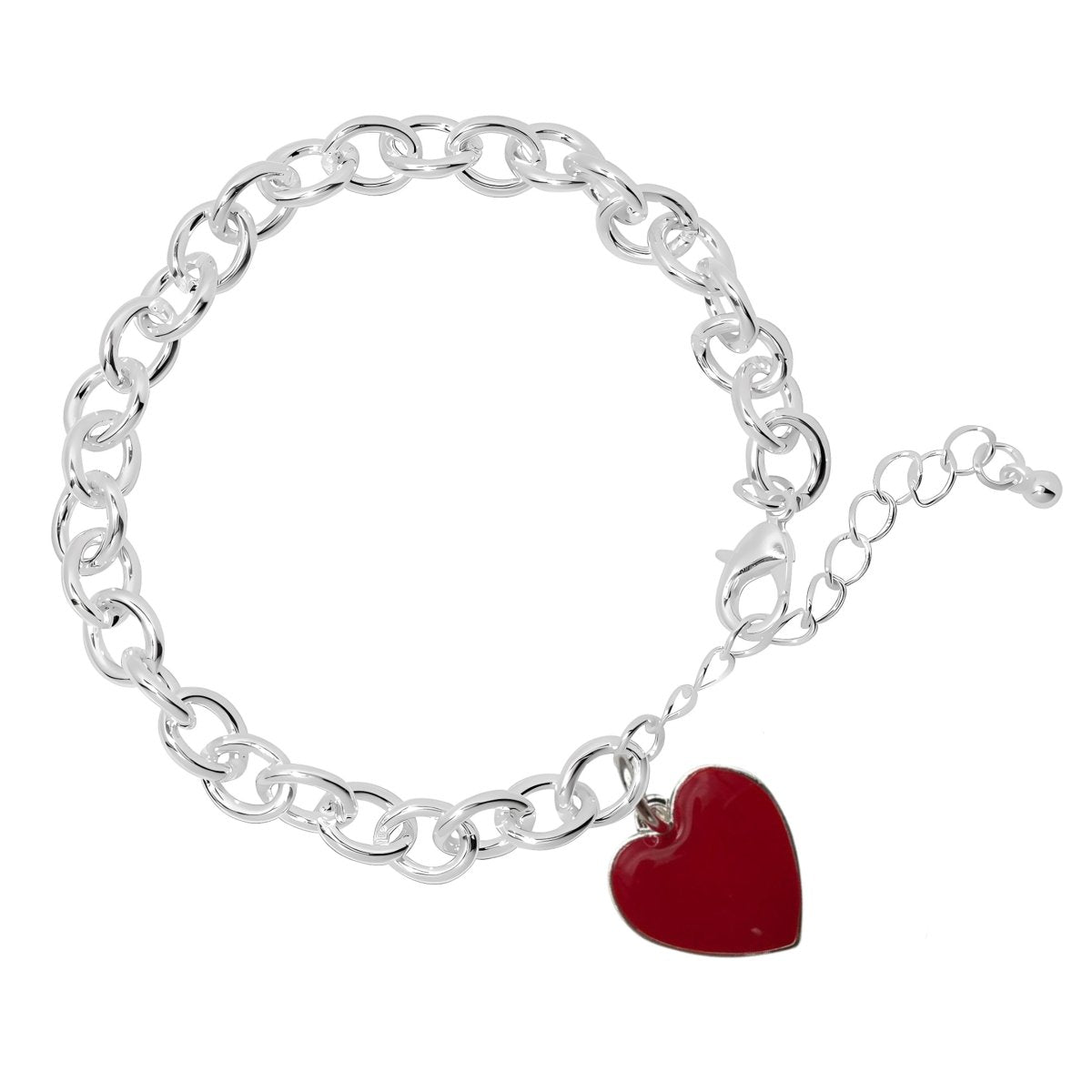 Red Heart Chunky Charm Bracelets - Fundraising For A Cause