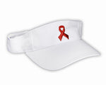 Red Ribbon Visors (4 Visors) - Fundraising For A Cause