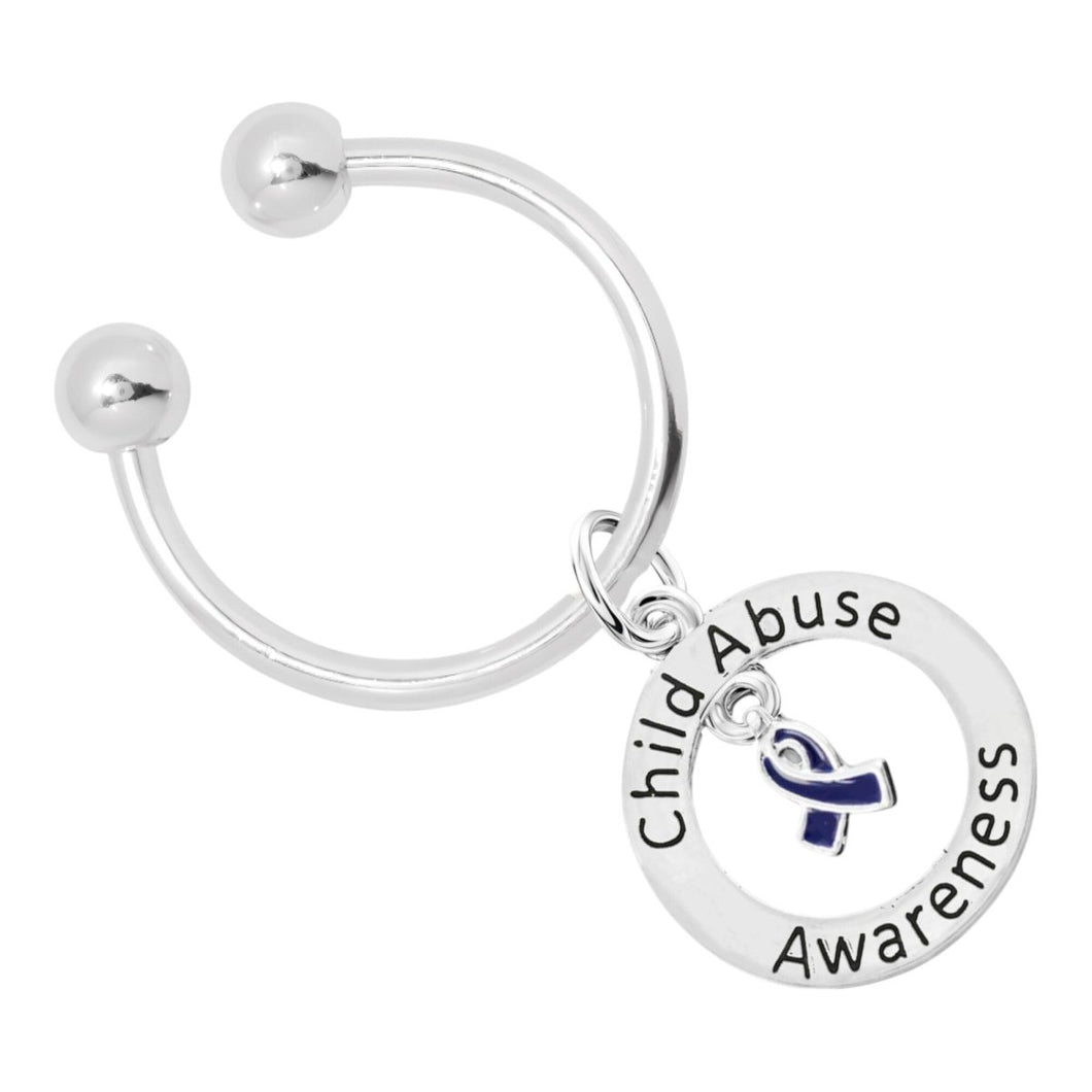 Round Child Abuse Awareness Keychains - Fundraising For A Cause