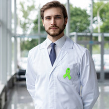 Load image into Gallery viewer, Satin Lime Green Awareness Ribbon Pins - Fundraising For A Cause