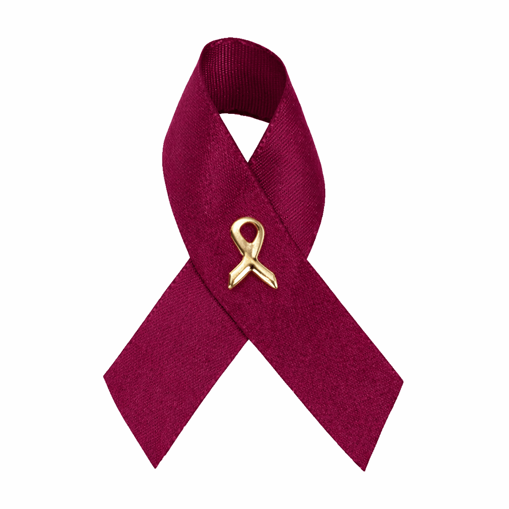 Satin Sickle Cell Anemia Awareness Ribbon Pins - Fundraising For A Cause