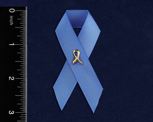 Satin Stomach Cancer Awareness Ribbon Pins - Fundraising For A Cause