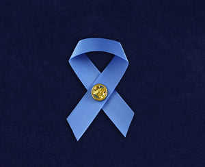 Satin Stomach Cancer Awareness Ribbon Pins - Fundraising For A Cause