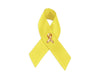 Satin Yellow Cancer Ribbon Pins - Fundraising For A Cause