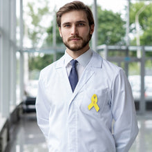 Load image into Gallery viewer, Satin Yellow Ribbon Awareness Pins - Fundraising For A Cause