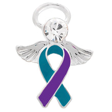 Load image into Gallery viewer, Sexual Assault Angel Ribbon Pins - Fundraising For A Cause