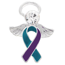 Load image into Gallery viewer, Sexual Assault Angel Ribbon Pins - Fundraising For A Cause