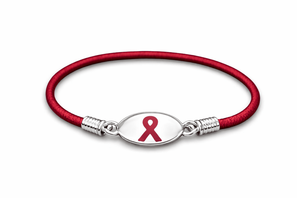Sickle Cell Anemia Burgundy Ribbon Stretch Bracelets - Fundraising For A Cause