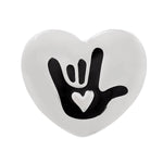 Sign Language Symbol for I Love You Deaf Sign Heart Pins - Fundraising For A Cause