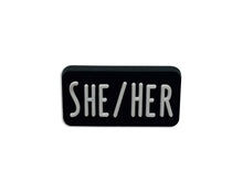 Load image into Gallery viewer, 25 Pack Pronoun Pins - He/Him, She/Her, They/Them