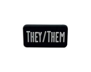 25 Pack Pronoun Pins - He/Him, She/Her, They/Them