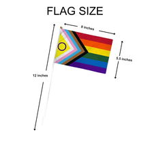 Load image into Gallery viewer, Small Daniel Quasar Intersex - Inclusive Flags on a Stick - Fundraising For A Cause