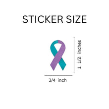 Load image into Gallery viewer, Small Sexual Assault Ribbon Stickers (250 per Roll) - Fundraising For A Cause