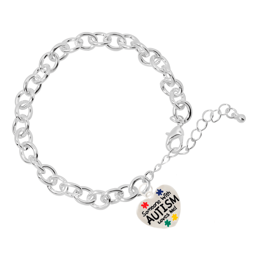 Someone With Autism Loves Me Chunky Charm Bracelets - Fundraising For A Cause