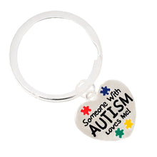 Load image into Gallery viewer, Someone With Autism Loves Me Split Style Key Chains - Fundraising For A Cause