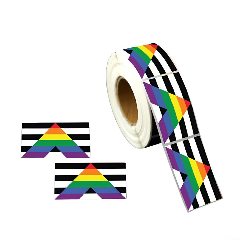 Straight Ally Flag Stickers (250 Per Roll) - Fundraising For A Cause