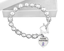 Load image into Gallery viewer, Suicide Awareness Beaded Charm Bracelets - Fundraising For A Cause